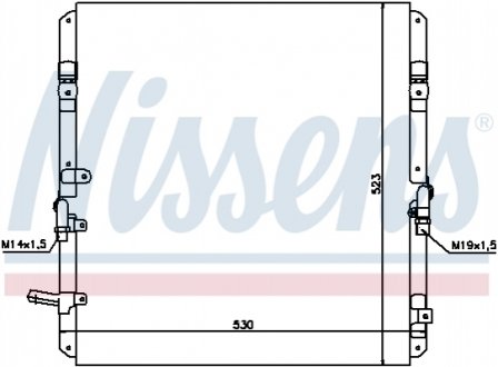 Радiатор кондицiонера NISSENS 94053