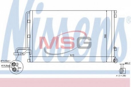 Радiатор кондицiонера NISSENS 940087