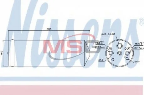 Осушувач кондицiонера NISSENS 95134