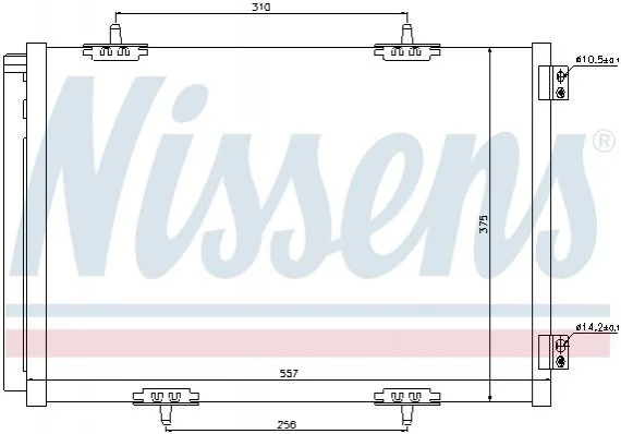Радіатор кондиціонера NISSENS 940055 (фото 1)