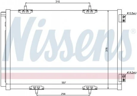 Радиатор кондиционера P207/1007/C2 04- (пр-во Nissens) NISSENS 940055