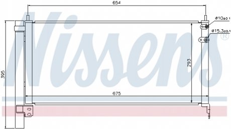 Радiатор кондицiонера NISSENS 940175