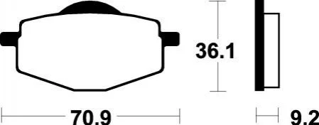 Гальмівні колодки SBS 575HF