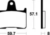 Гальмівні колодки SBS 715LS (фото 1)
