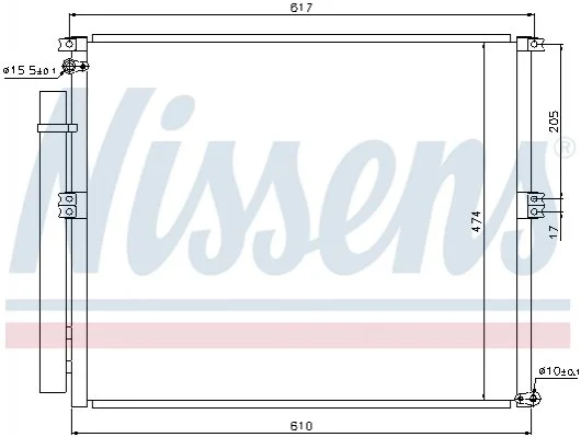 Радiатор кондицiонера NISSENS 940106 (фото 1)