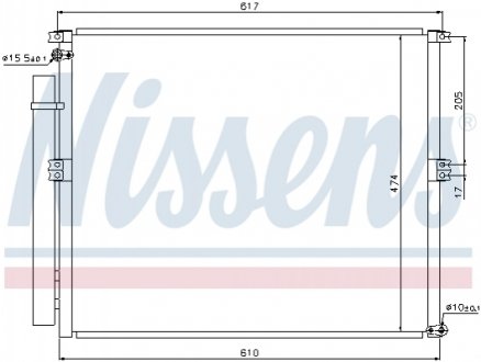 Радiатор кондицiонера NISSENS 940106