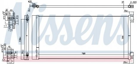 Конденсер кондиціонера NISSENS 940596