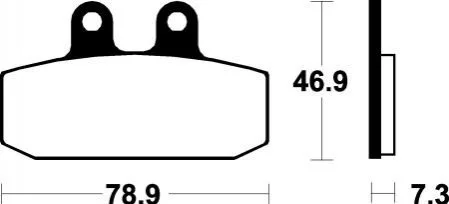 Гальмівні колодки SBS 588HF