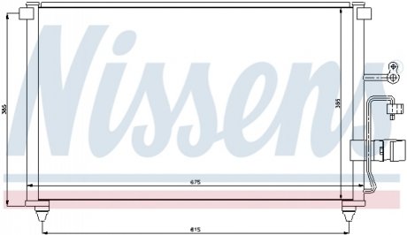 Радiатор кондицiонера NISSENS 94639