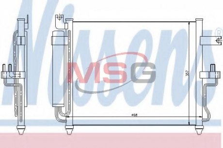 Радiатор кондицiонера NISSENS 94452