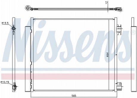 Конденсер кондиціонера NISSENS 940546