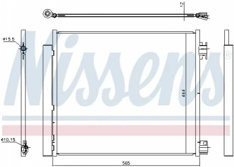Радиатор кондиционера NISSAN X-TRAIL/ NISSAN QASHQAI (13-) 1,4/1,6 (пр-во Nissens) NISSENS 940546