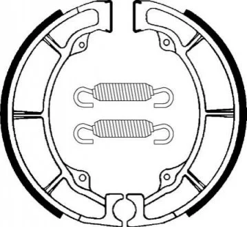 Колодки барабанні SBS 2038