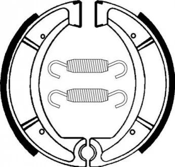 Колодки барабанні SBS 2037