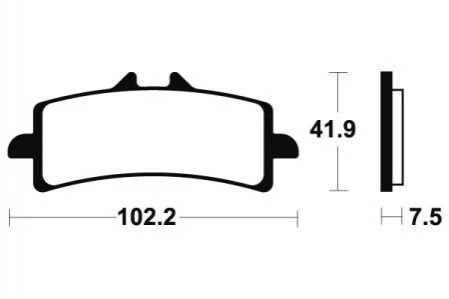 Гальмівні колодки SBS 841HS (фото 1)