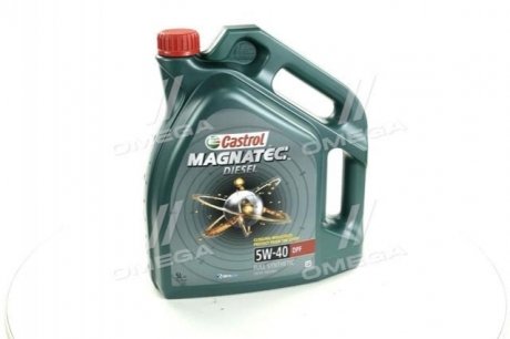 Моторное масло Magnatech Diesel DPF / 5w40 / 5л. / (ACEA C3, API SN/CF) CASTROL 1502BA