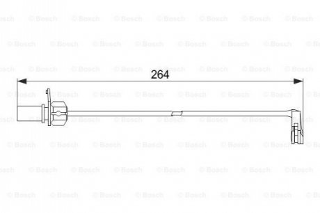 Датчик зношування колодок BOSCH 1987474517