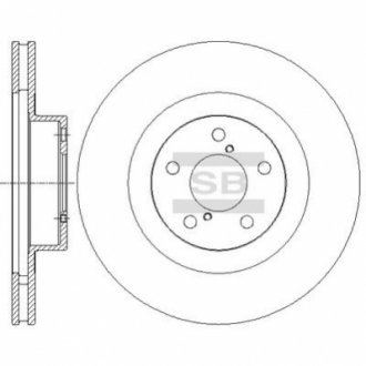 Гальмівний диск Hi-Q (SANGSIN) SD4701
