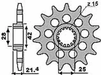 Передня зірка ESJOT JT MOTO 10551916
