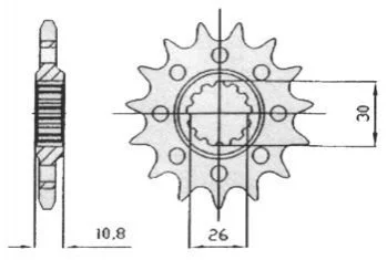 Передня зірка ESJOT JT MOTO 10046716