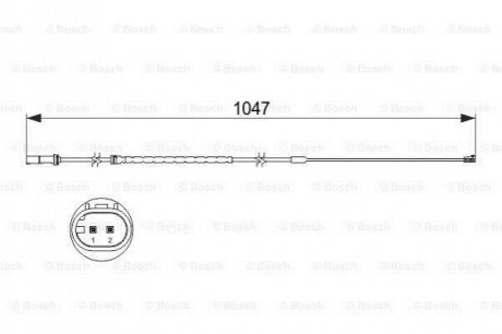 ДАТЧИК ЗНОШУВАННЯ ДИСК.КОЛ.ЗАД BOSCH 1987473512