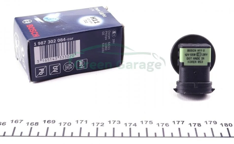 Лампа розжарювання H11 12V 55W PGJ19-2 PURE LIGHT (вир-во Bosch) BOSCH 1 987 302 084 (фото 1)