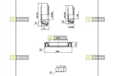 Підшипник колісний STARLINE LO 00802