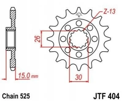 Передня зірка MOTO JT MOTO 10557217