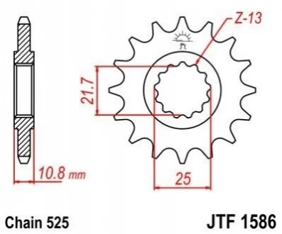 Передня зірка MOTO JT MOTO 10256516