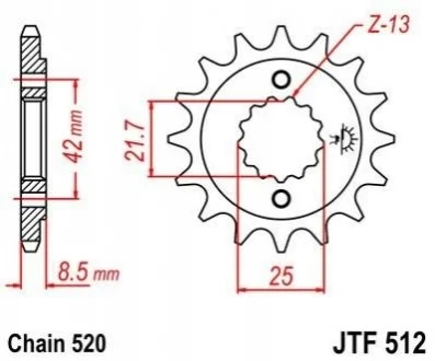 Передня зірка MOTO JT MOTO 10446317