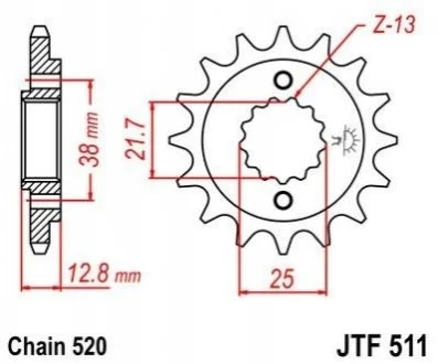 Передня зірка MOTO JT MOTO 10446215