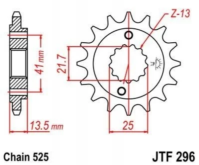 Передня зірка MOTO JT MOTO 10156315 (фото 1)