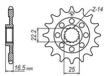 Передня зірка MOTO JT MOTO 10555515