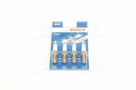 Свічка запалювання FR78X SUPER4 (VW GOLF IV, POLO) (4 шт. блист.) (вир-во) BOSCH 0 242 232 802