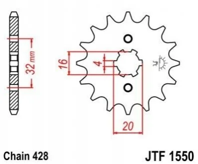 Передня зірка MOTO JT MOTO 10233214