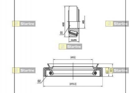 Підшипник колісний STARLINE LO 01433