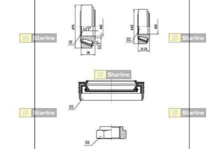 Підшипник колісний STARLINE LO 03430