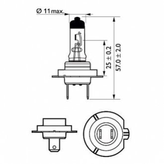 Лампочка H7 Premium 12V PX26d Блистер PHILIPS 40607130