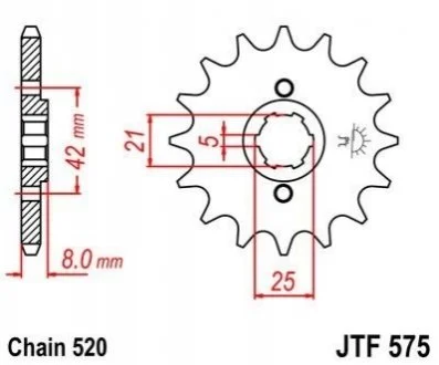 Передня зірка MOTO JT MOTO 10242415