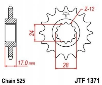 Передня зірка MOTO JT MOTO 10155115