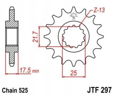Передня зірка MOTO JT MOTO 10157115