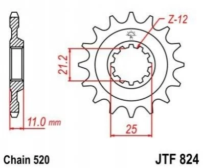 Передня зірка MOTO JT MOTO 10545213