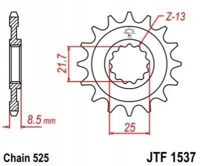 Передня зірка MOTO JT MOTO 10255115