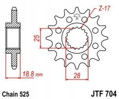 Передня зірка MOTO JT MOTO 10551315