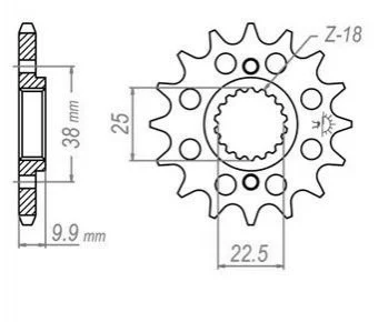 Передня зірка MOTO JT MOTO 10540515