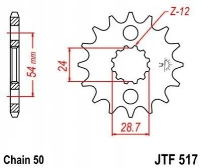 Передня зірка MOTO JT MOTO 10465517