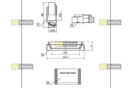 Підшипник колісний STARLINE LO 00898