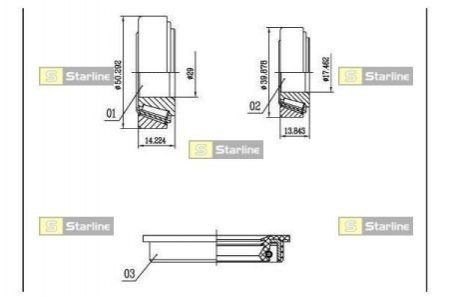 Підшипник колісний STARLINE LO 00528