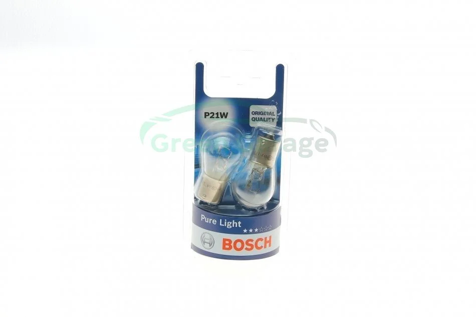 Лампа розжарювання P21W 12V 21W (блістер 2 шт.) (вир-во Bosch) BOSCH 1 987 301 017 (фото 1)