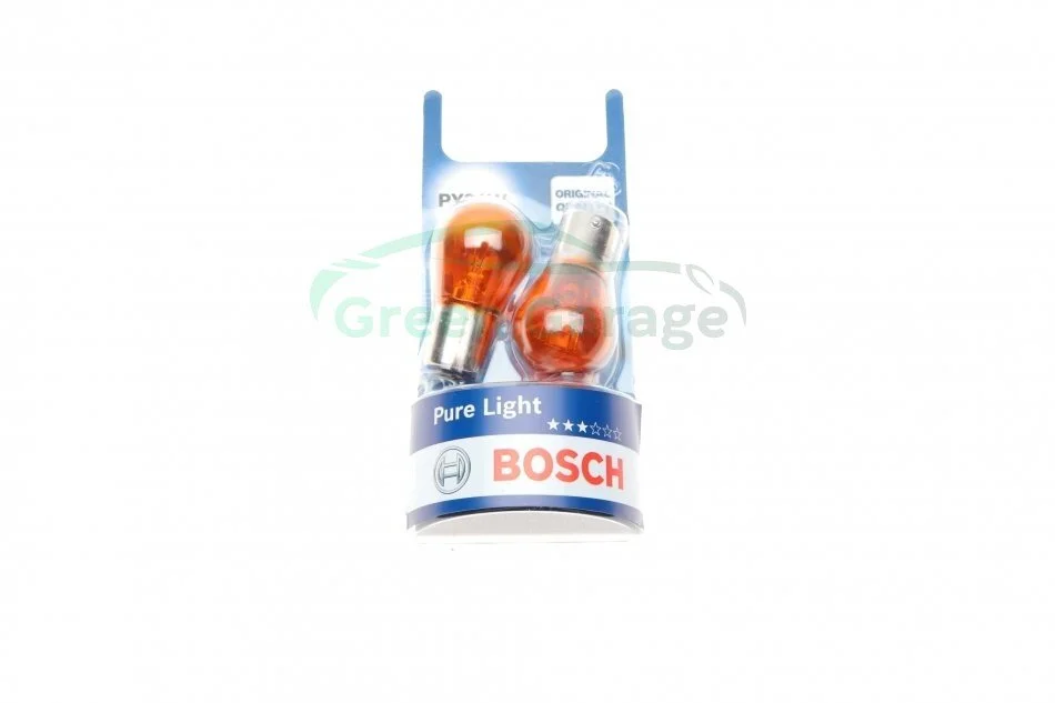 Лампа розжарювання PY21W 12V 21W BAU15s (blister 2шт) (вир-во Bosch) BOSCH 1 987 301 018 (фото 1)